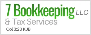 Logo for 7 Bookkeeping & Tax Services, your bookkeeping, payroll and tax prep provider